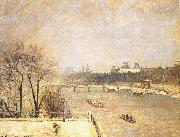 Camille Pissarro Morning snow oil painting picture wholesale